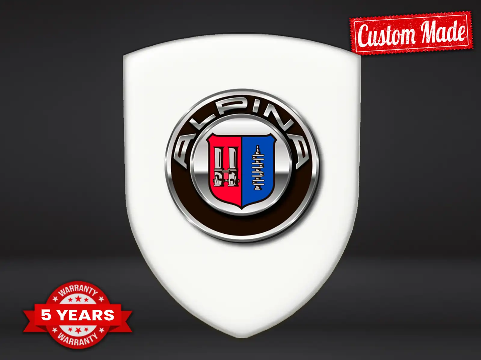Alpina Silikonsticker S Logo Hochwertig Professionell